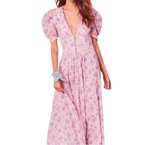 LoveShackFancy Dresses & Skirts - LoveShackFancy Stacy Duster Floral Dress
